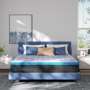 Avenco 10 in. Medium Firm Original Hybrid Individually Wrapped Coils Spring Pillow Top Full Size Mattress, Multi-colored