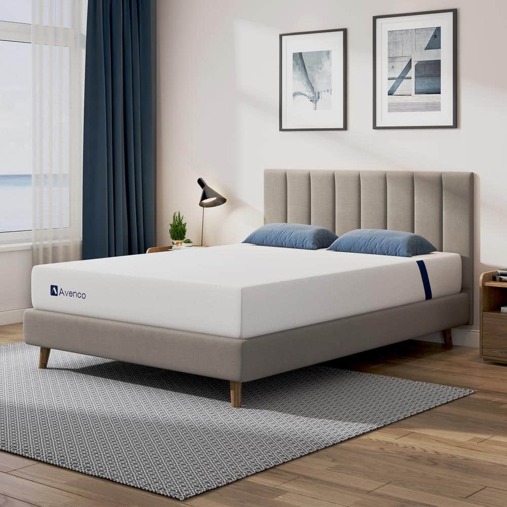 Avenco King Medium Cooling Gel Memory Foam 8 in. Mattress, Comfort and Supportive Bed-in-a-Box Mattress, Multi-colored Avenco King Medium Cooling Gel Memory Foam 8 in. Mattress, Comfort and Supportive Bed-in-a-Box Mattress, Multi-colored