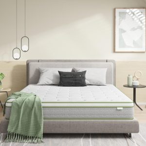 Novilla 10 in. Medium Cool Gel Foam Innerspring Hybrid Mattress Tight Top Full Size Mattress, Multi-Colored