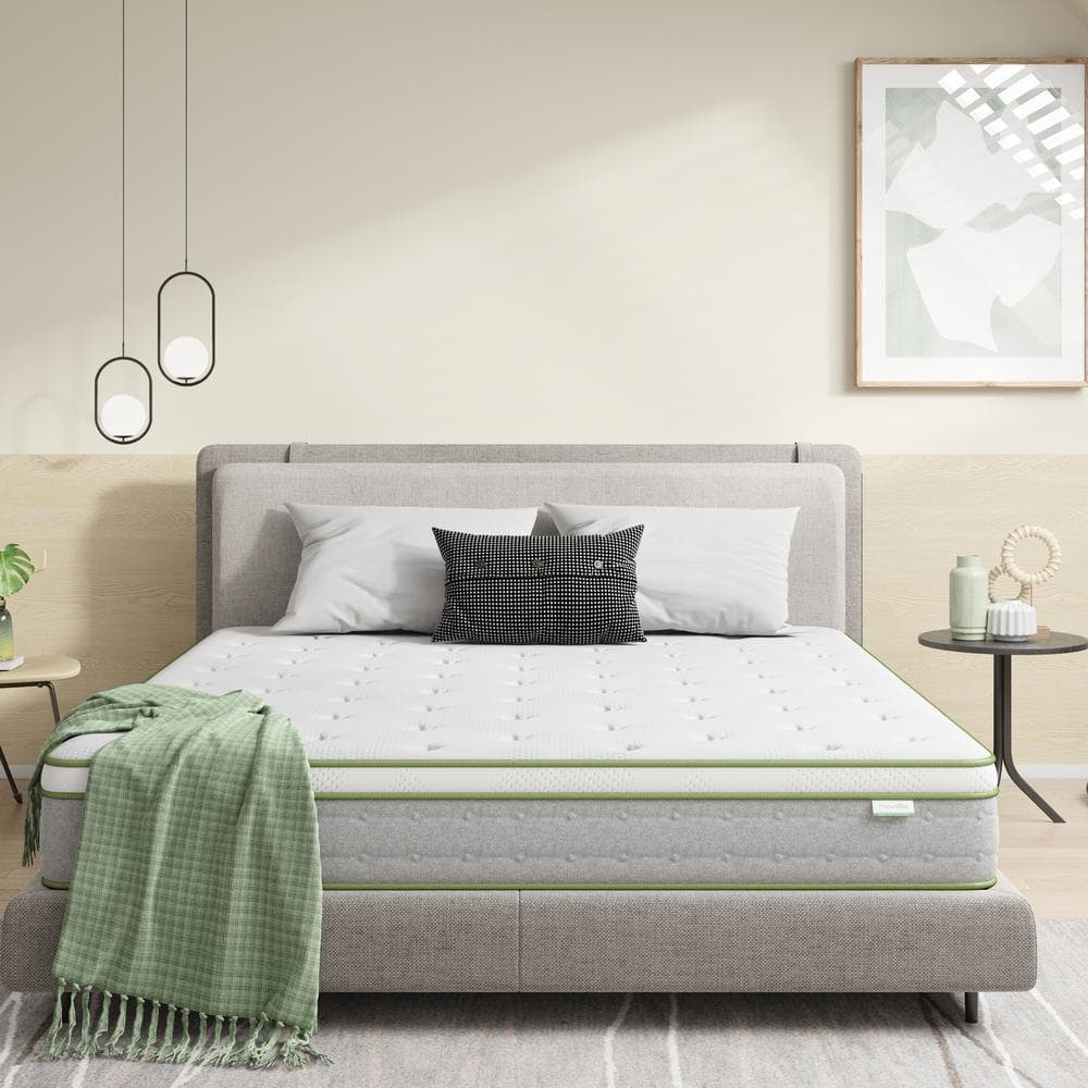 Novilla 10 in. Medium Cool Gel Foam Innerspring Hybrid Mattress Tight Top Queen Mattress, Multi-Colored Novilla 10 in. Medium Cool Gel Foam Innerspring Hybrid Mattress Tight Top Queen Mattress, Multi-Colored