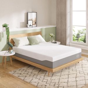 Novilla King Medium Gel Memory Foam 12 in. Mattress Bed-in-a-Box Mattresses, Oeko-Tex Standard 100 Certification, White