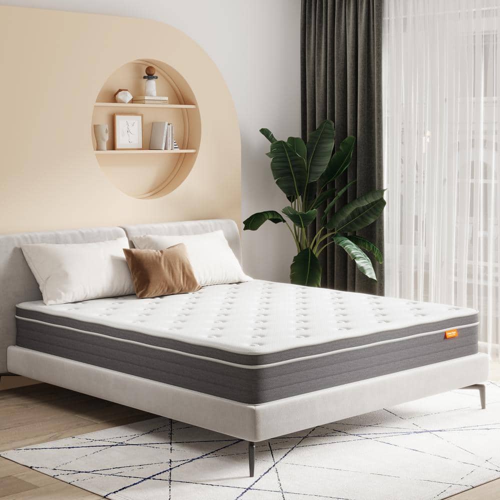 Sweetnight 10 in. Medium to Firm Innerspring Mattress, Support and Breathable Gel Memory Foam Pillow Top King Size Mattress Sweetnight 10 in. Medium to Firm Innerspring Mattress, Support and Breathable Gel Memory Foam Pillow Top King Size Mattress