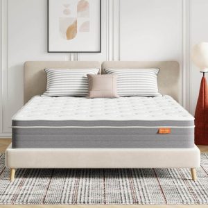 Sweetnight 12 in. Medium Hybrid Pillow Top King Size Mattress, Support and Breathable Cooling Gel Memory Foam Mattress