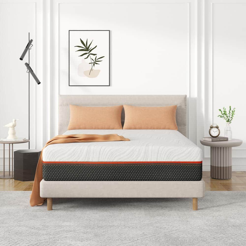 Sweetnight 12 in. Medium Hybrid Tight Top Pocket Spring King Mattress, Adjustable Sleep Feelings, Multi-Colored Sweetnight 12 in. Medium Hybrid Tight Top Pocket Spring King Mattress, Adjustable Sleep Feelings, Multi-Colored