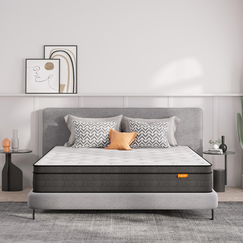 Sweetnight 12 in. Medium Memory Foam Hybrid Mattress, Individually Wrapped Innerspring Pillow Top Full Size Mattress, Multi-Colored Sweetnight 12 in. Medium Memory Foam Hybrid Mattress, Individually Wrapped Innerspring Pillow Top Full Size Mattress, Multi-Colored