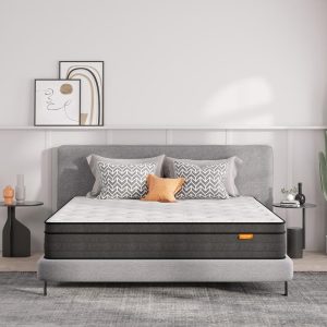 Sweetnight 12 in. Medium Memory Foam Hybrid Pillow Top Mattress, Individually Wrapped Innerspring King Size Mattress, Multi-Colored