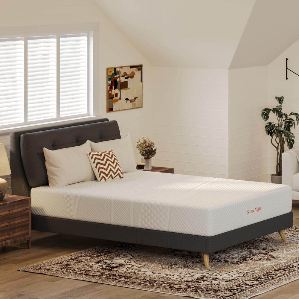 Sweetnight Queen Medium Firm Memory Foam 10 in. Mattress, Suitable for All Sleeping Positions, Multi-Colored Sweetnight Queen Medium Firm Memory Foam 10 in. Mattress, Suitable for All Sleeping Positions, Multi-Colored