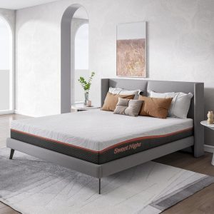 Sweetnight Support Plus 8 in. Medium Innerspring Mattress Tight Top Queen Hybrid Mattress, Multi-Colored